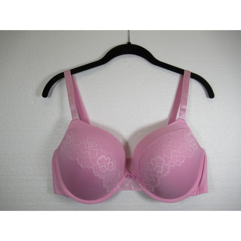 Maidenform Self Expressions Demi Push Up Bra 40D Pink Underwire Padded 05757J